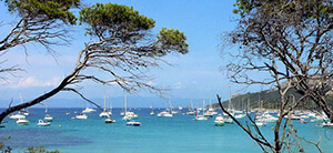Vue de Cannes sur la Mer Méditerranée